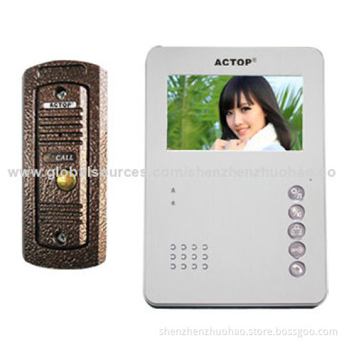 Shenzhen Cheapest 4.3-inch Wired Video Doorphones, Supports 2 Cameras, Strong Outdoor Unit